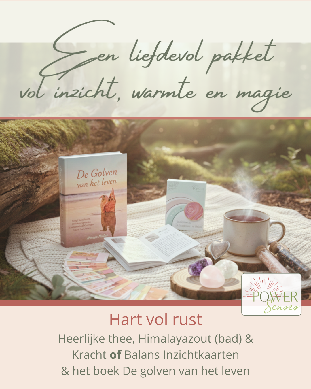 Cadeautje 'Hart vol rust'- Een liefdevol pakket vol inzicht, warmte en magie